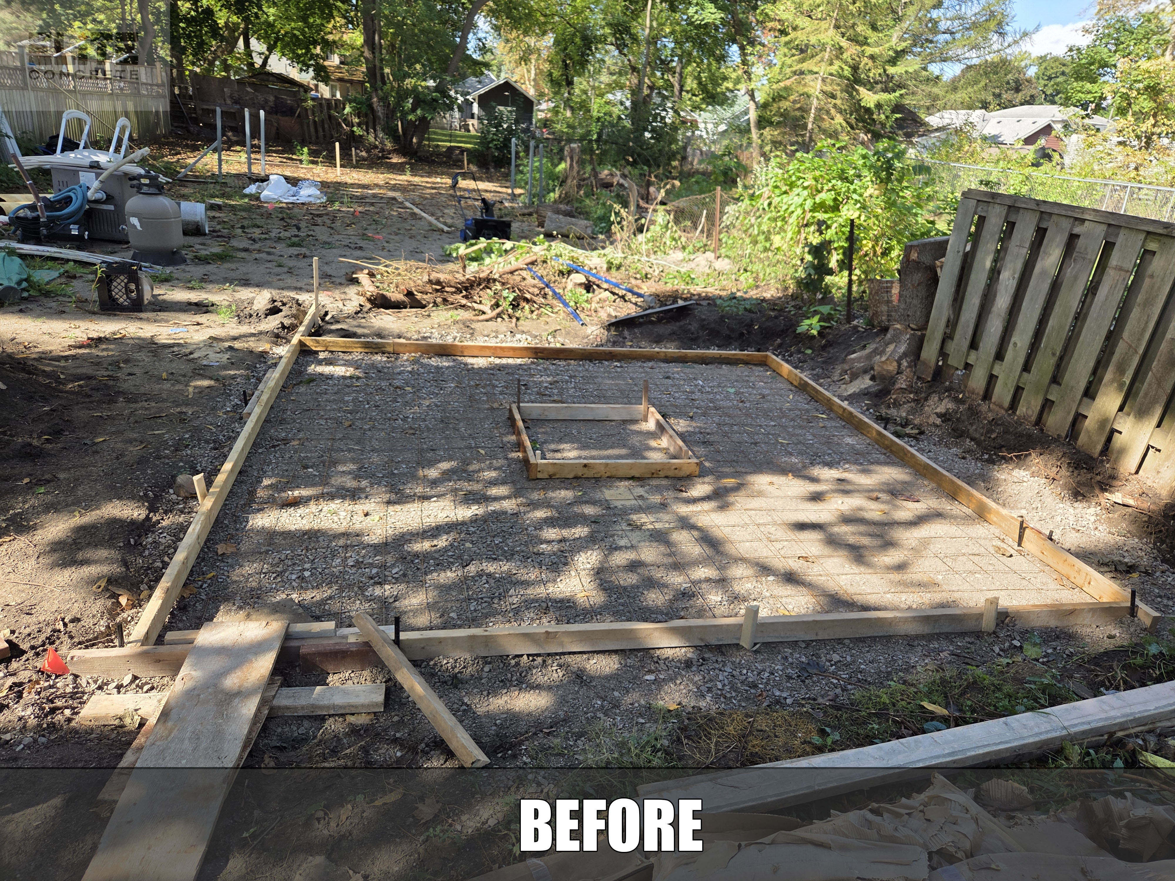 Fire pit patio in London Ontario